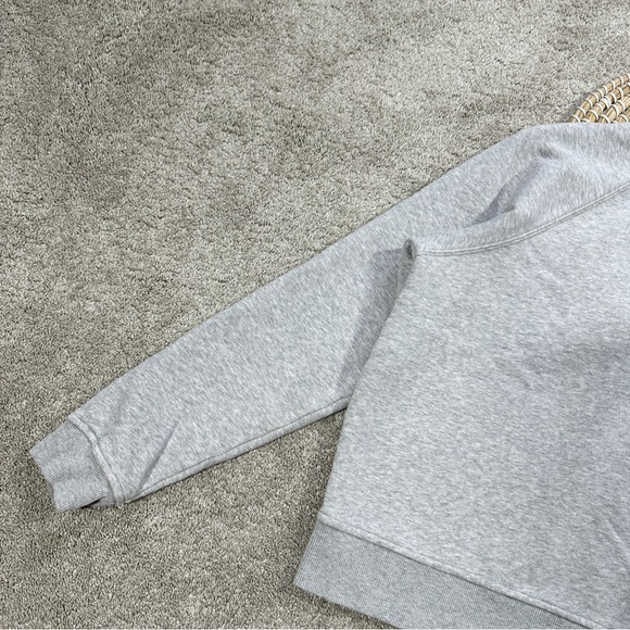 Vuori Women’s Organic Cotton Restore Half Zip Pullover in Light Heather Grey M - Picture 5 of 14